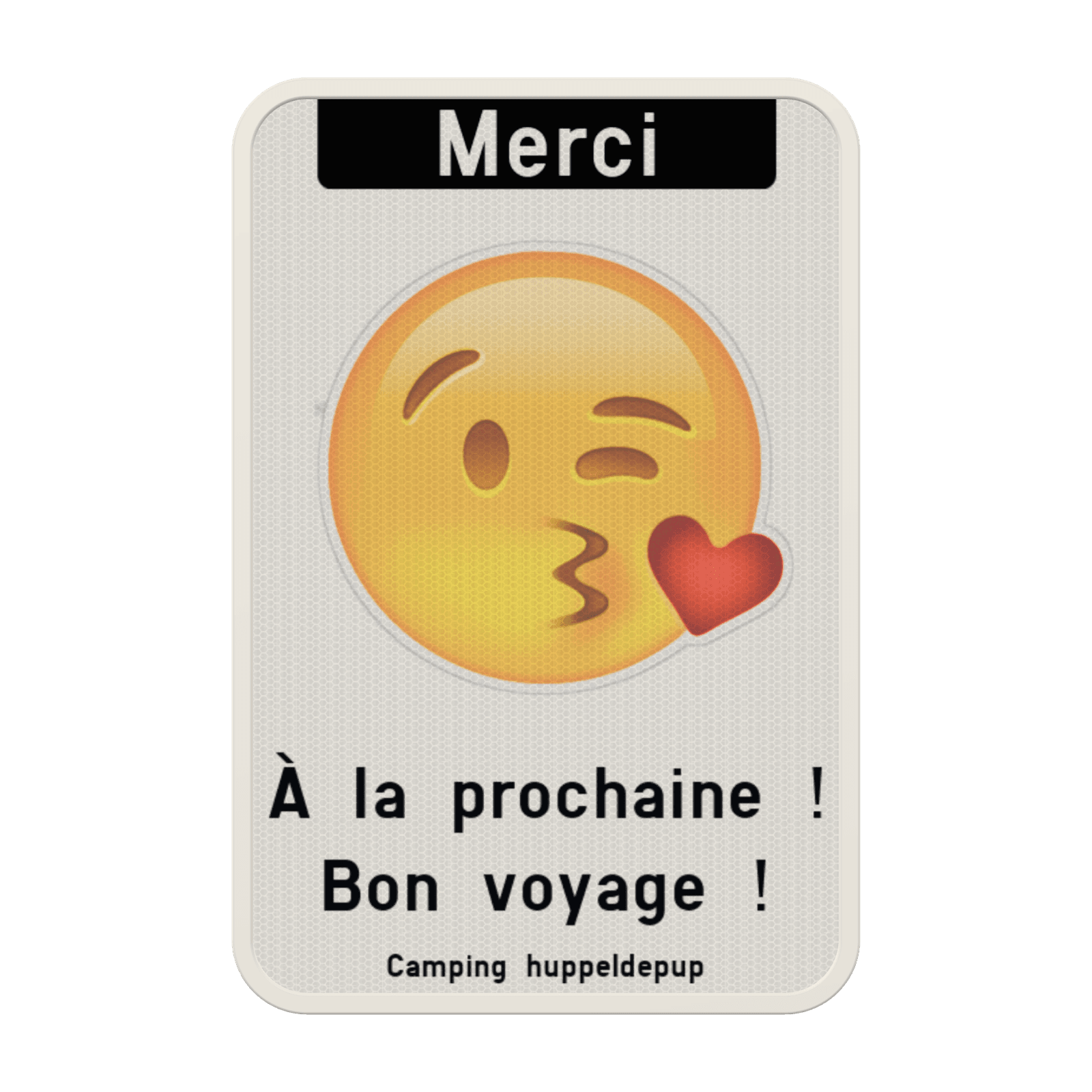 Panneau d'information - Merci - Emoji