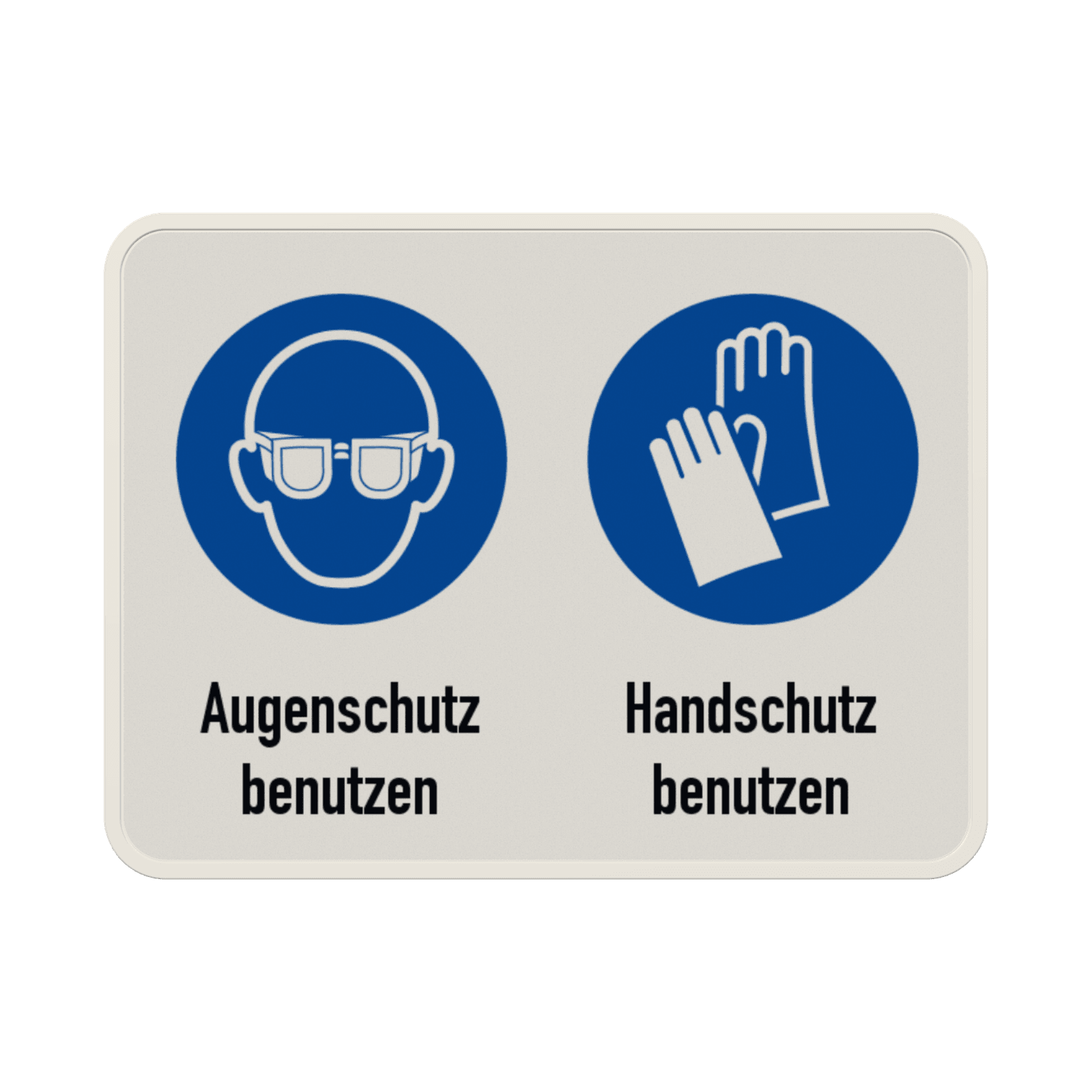 Hi - Augenschutz und Handschutz benutzen