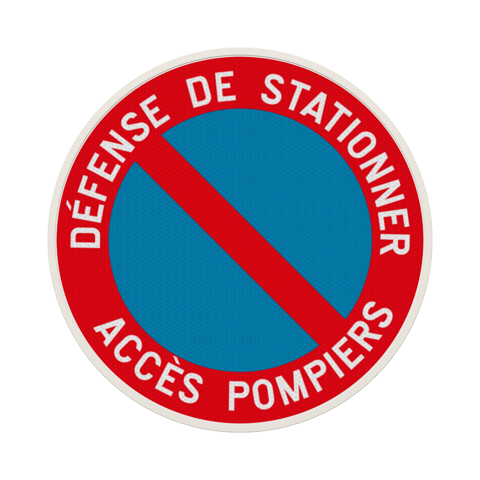 Panneau B6a1 interdiction de stationnement - Accès pompiers