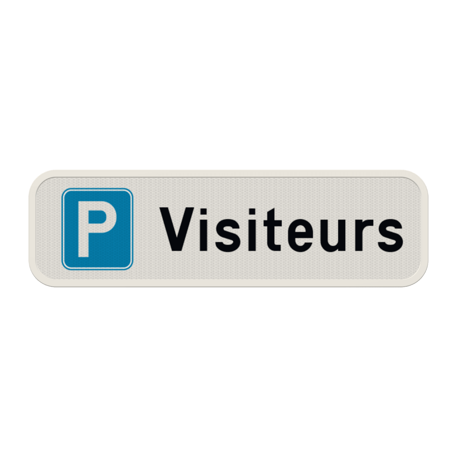 Panneau de parking réservé aux visiteurs
