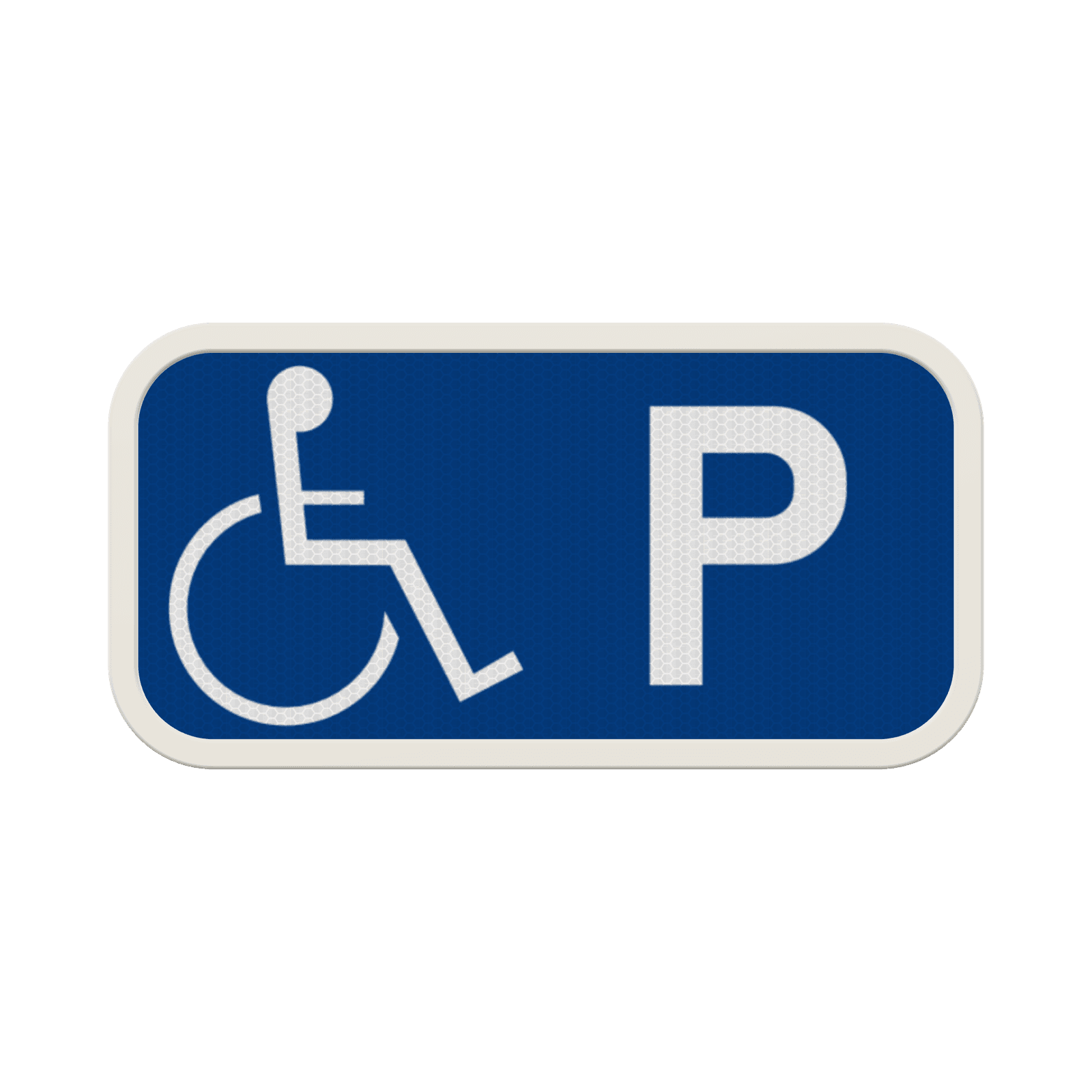 Panneau parking PMR 400x200 mm - place réservée aux personnes handicapées