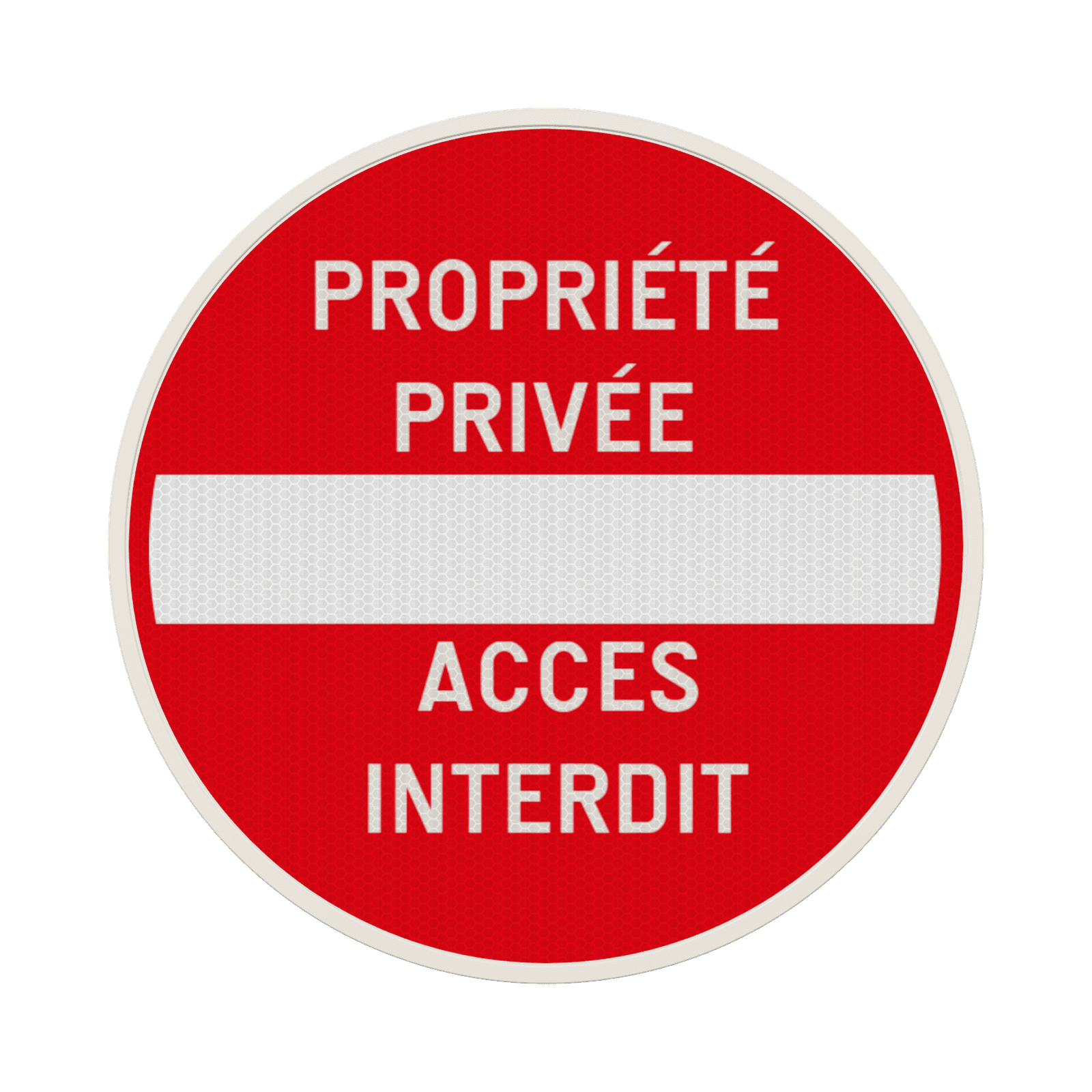 Panneau propriété privée accès interdit – symbole sens interdit