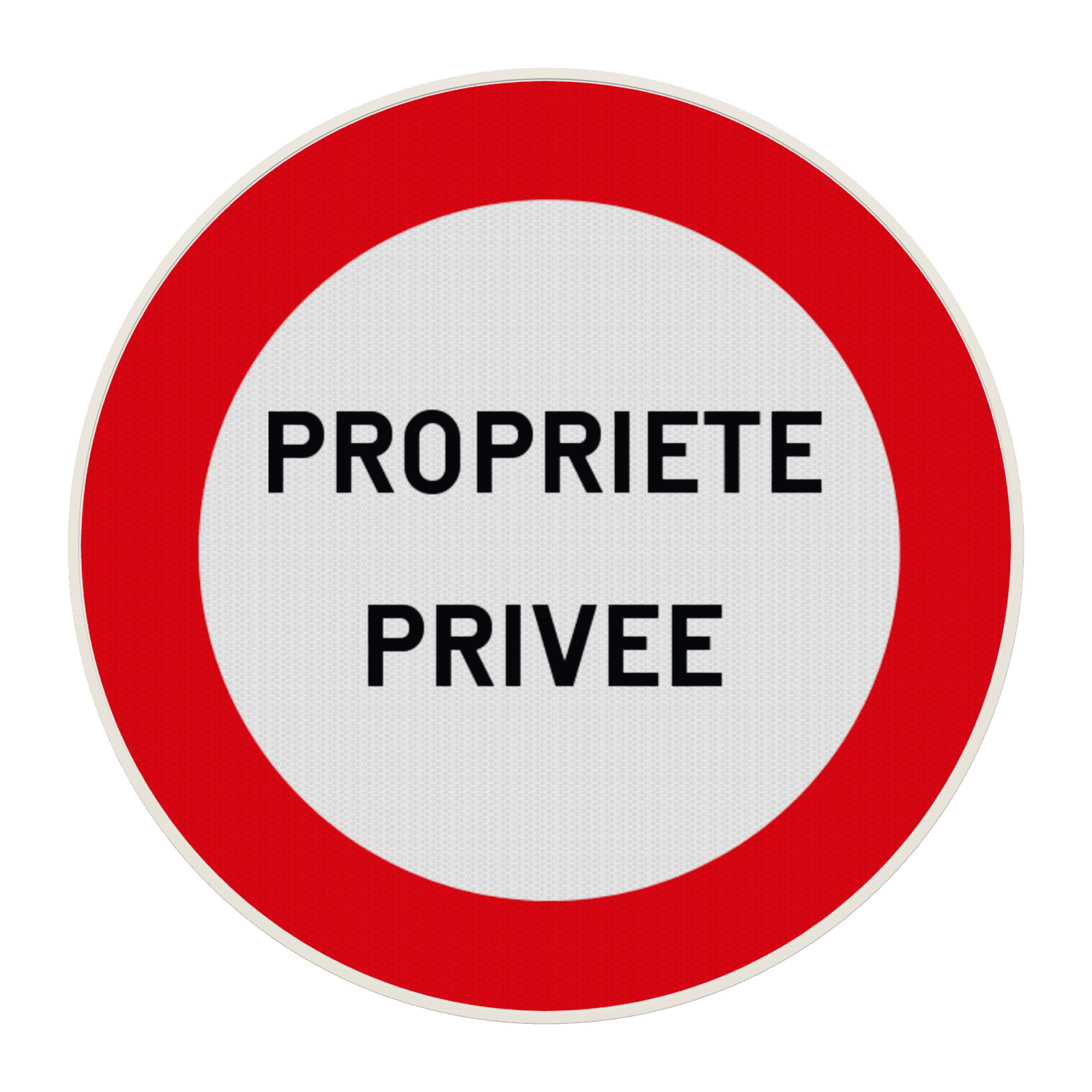 Panneau propriété privée – accès interdit aux véhicules