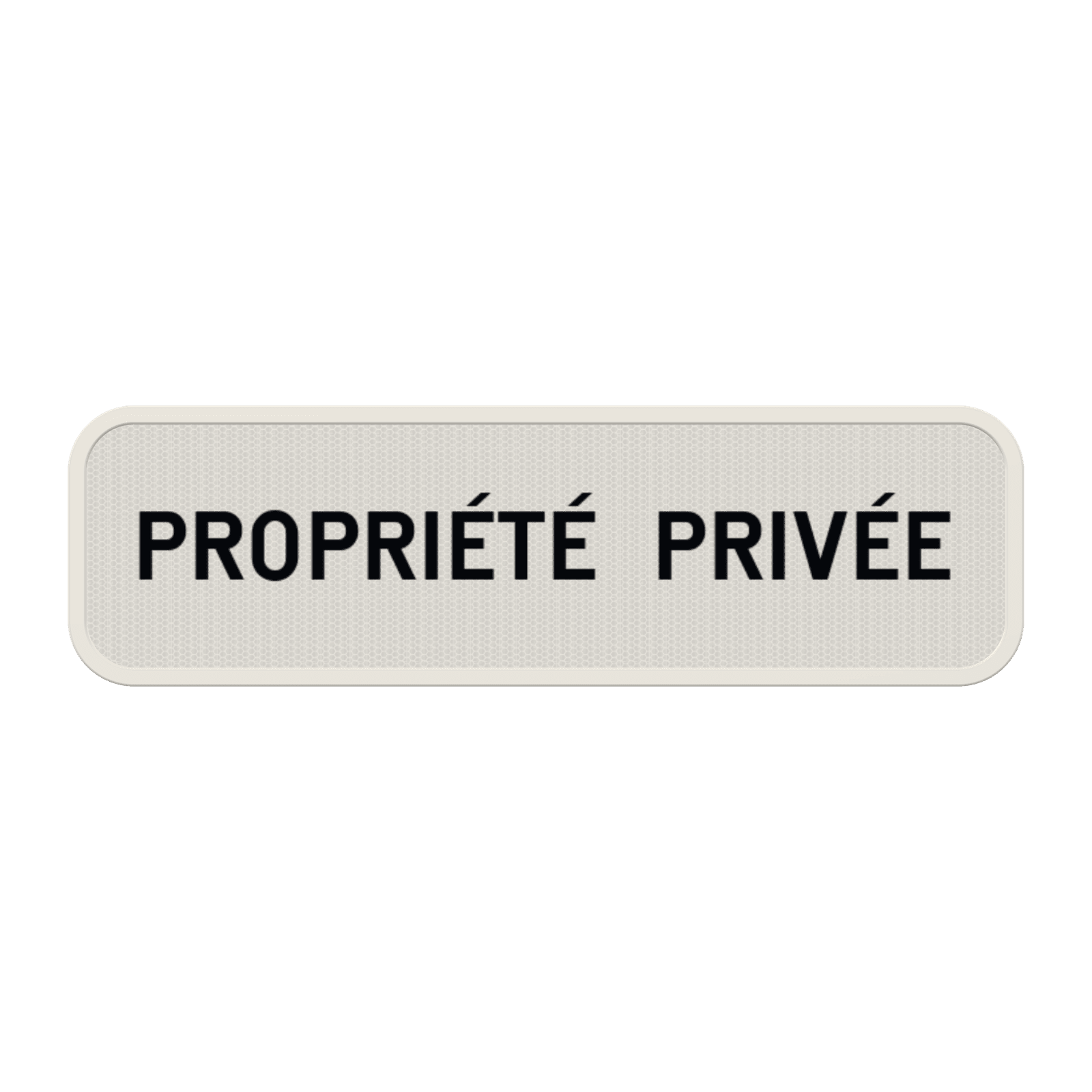 Panneau personnalisable pour propriété privée - accès interdit