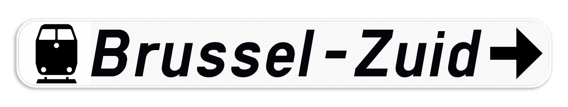 Verkeersbord SB250 F34a - Openbare inrichting - rechts + picto