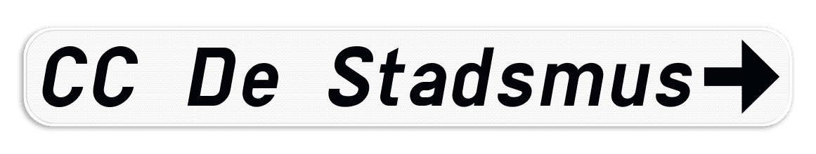 Verkeersbord SB250 F34a - Openbare inrichting - rechts