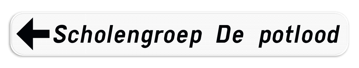Verkeersbord SB250 F34a - Openbare inrichting - links