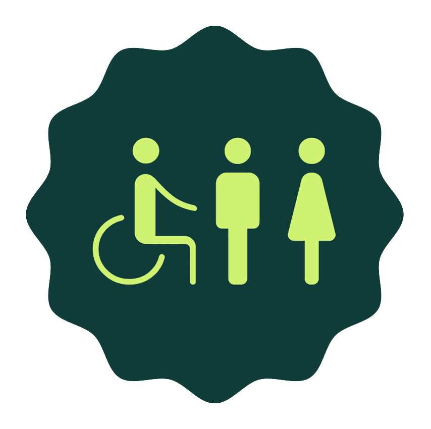 Sticker Toiletdeur 200x200mm (contour) - Leisurelands