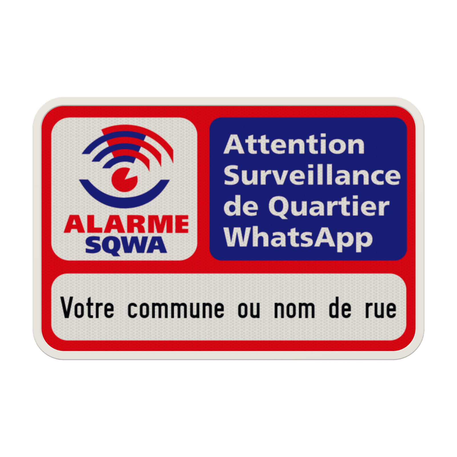 Panneau SQWA 3x2 - Texte personnalisé