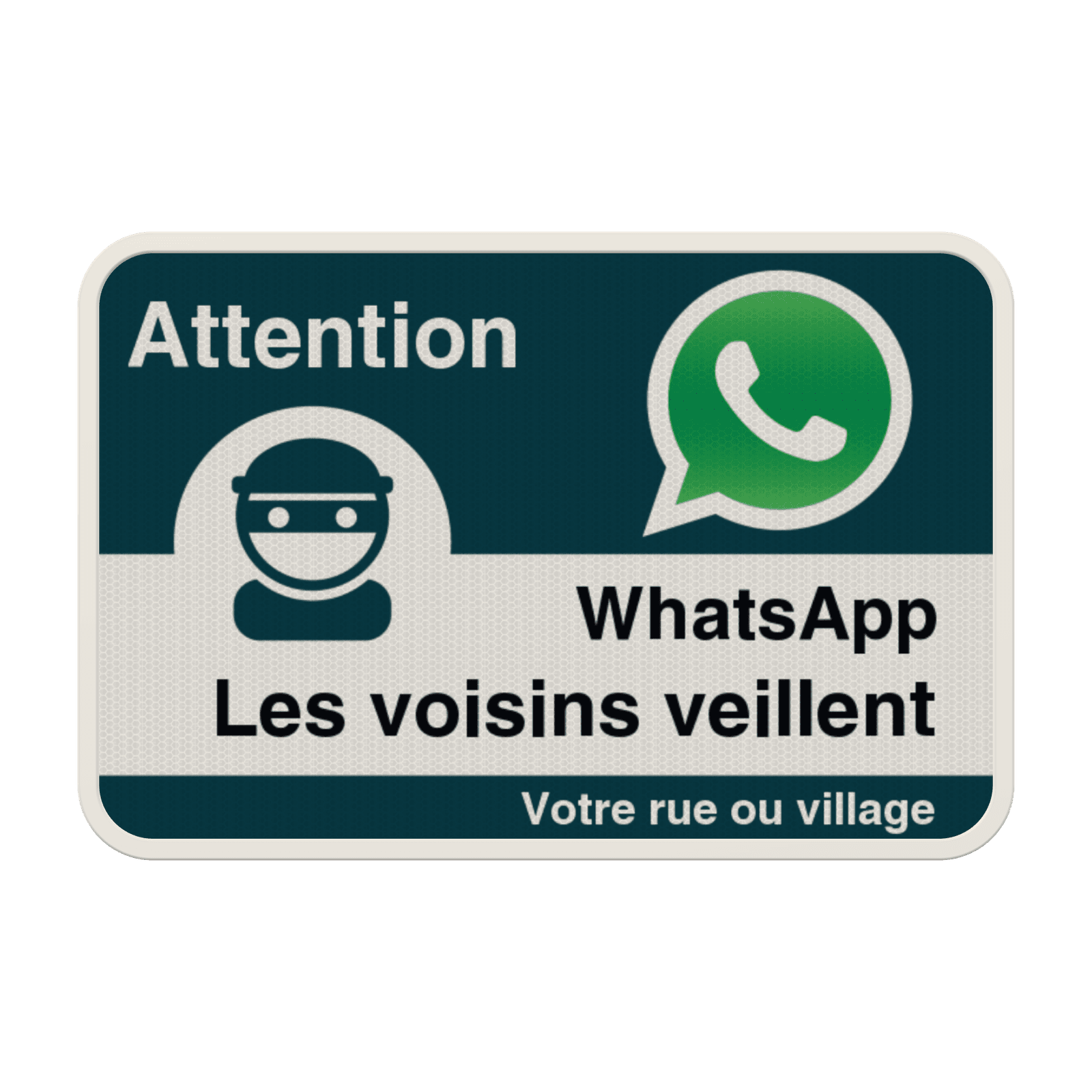 Panneau WhatsApp - Nom de rue