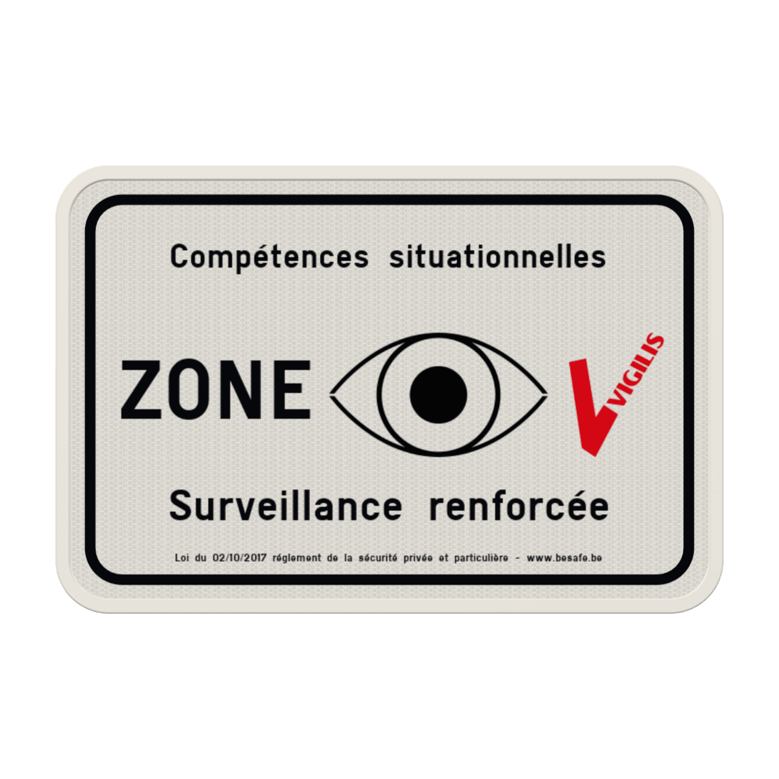 Panneau VIGILIS - Compétences situationnelles - Surveillance renforcée - Surveillance Belge