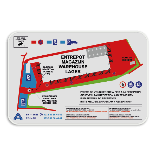 Informatiebord full-colour opdruk eigen ontwerp