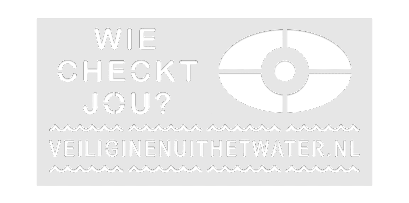 Spuitmal PVC (5mm) 1200x600mm - Wie Checkt Jou (Veiliginenuithetwater.nl)