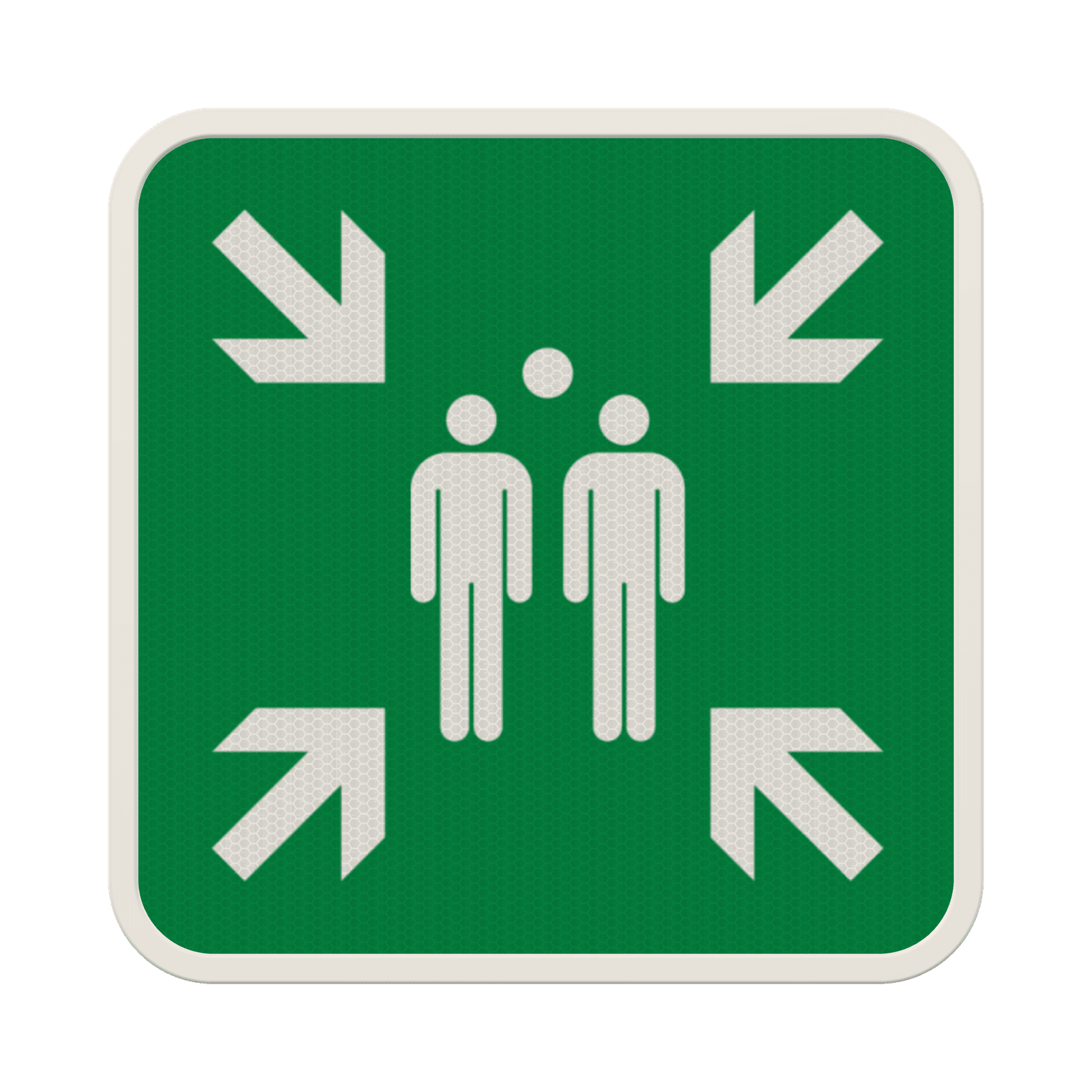 Panneau de sécurité E007 - Point de Rassemblement