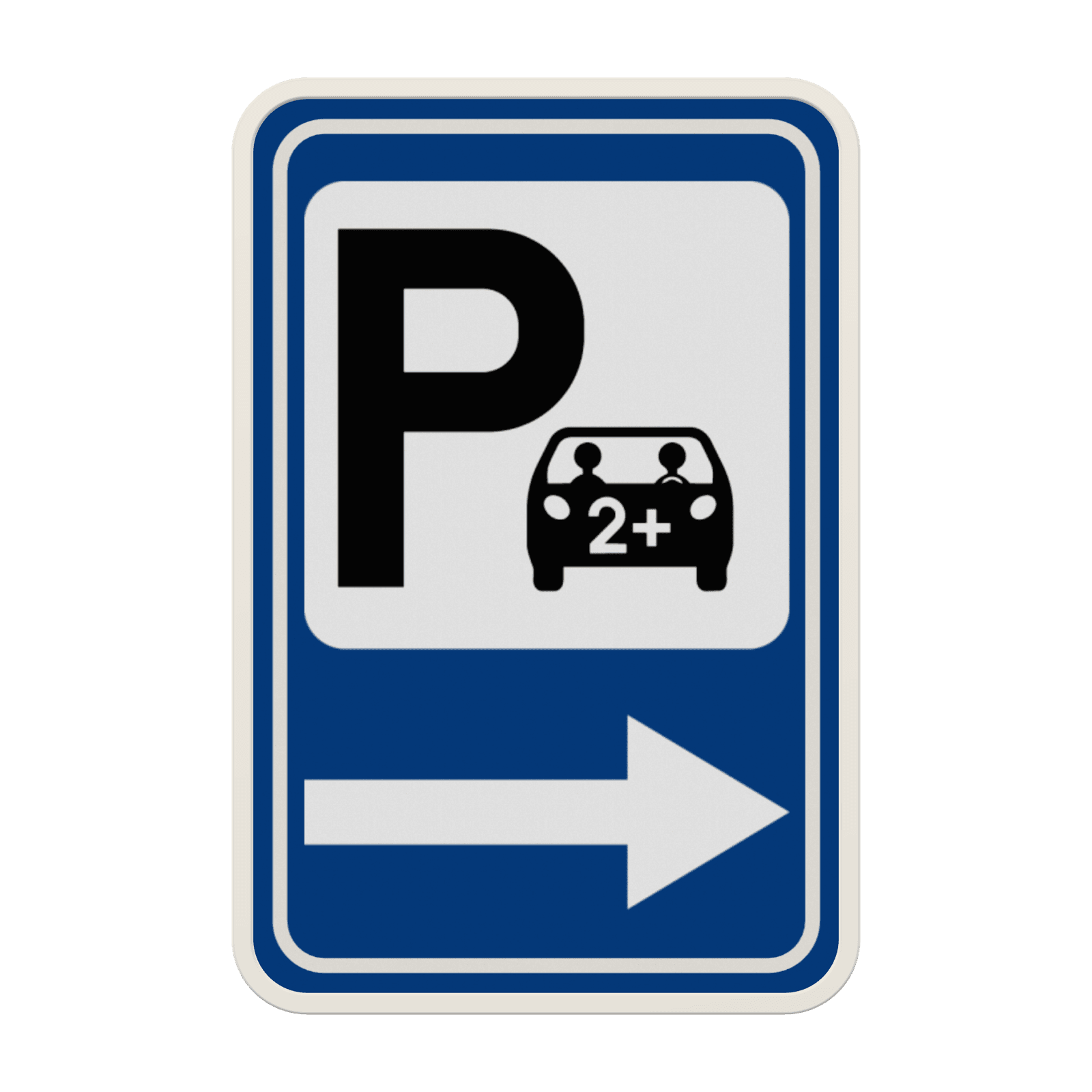 Panneau G2000 - F59C - Annonce d’un parking