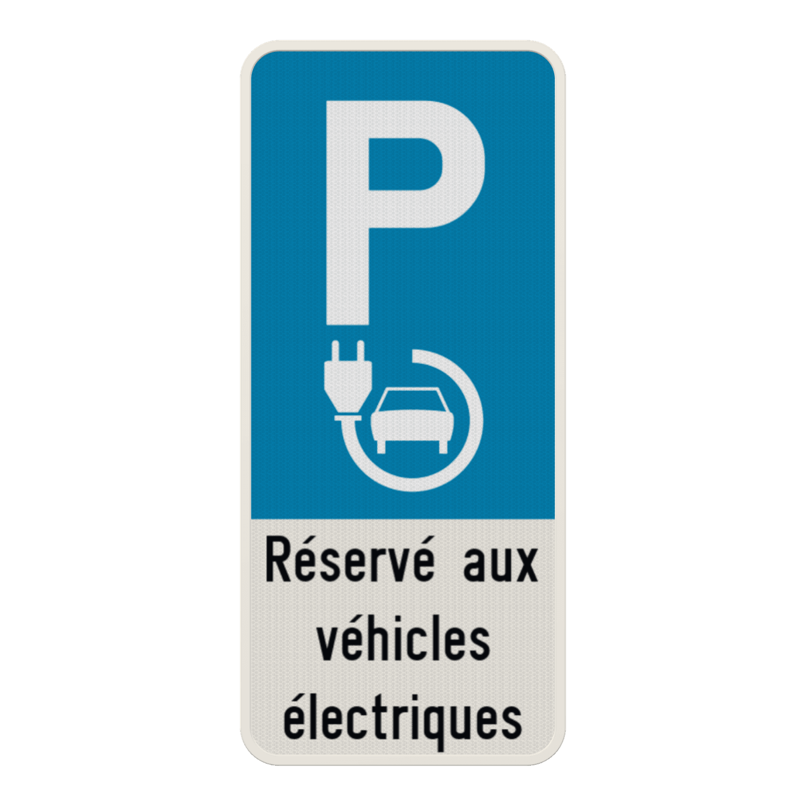 Panneau de parking pour véhicules électriques personnalisable - avec pictogramme