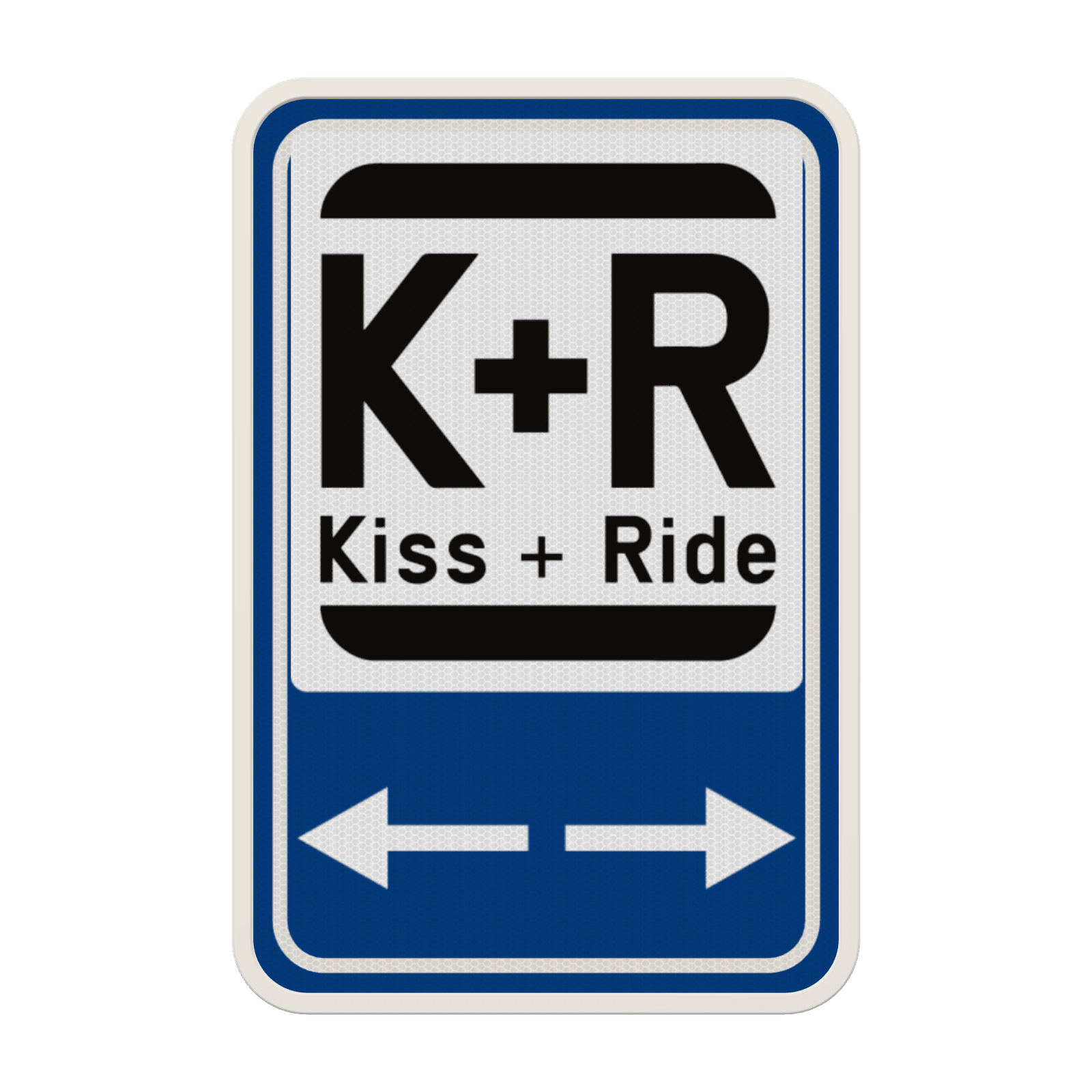 Panneau Kiss & Ride personnalisable – Flèches directionnelles