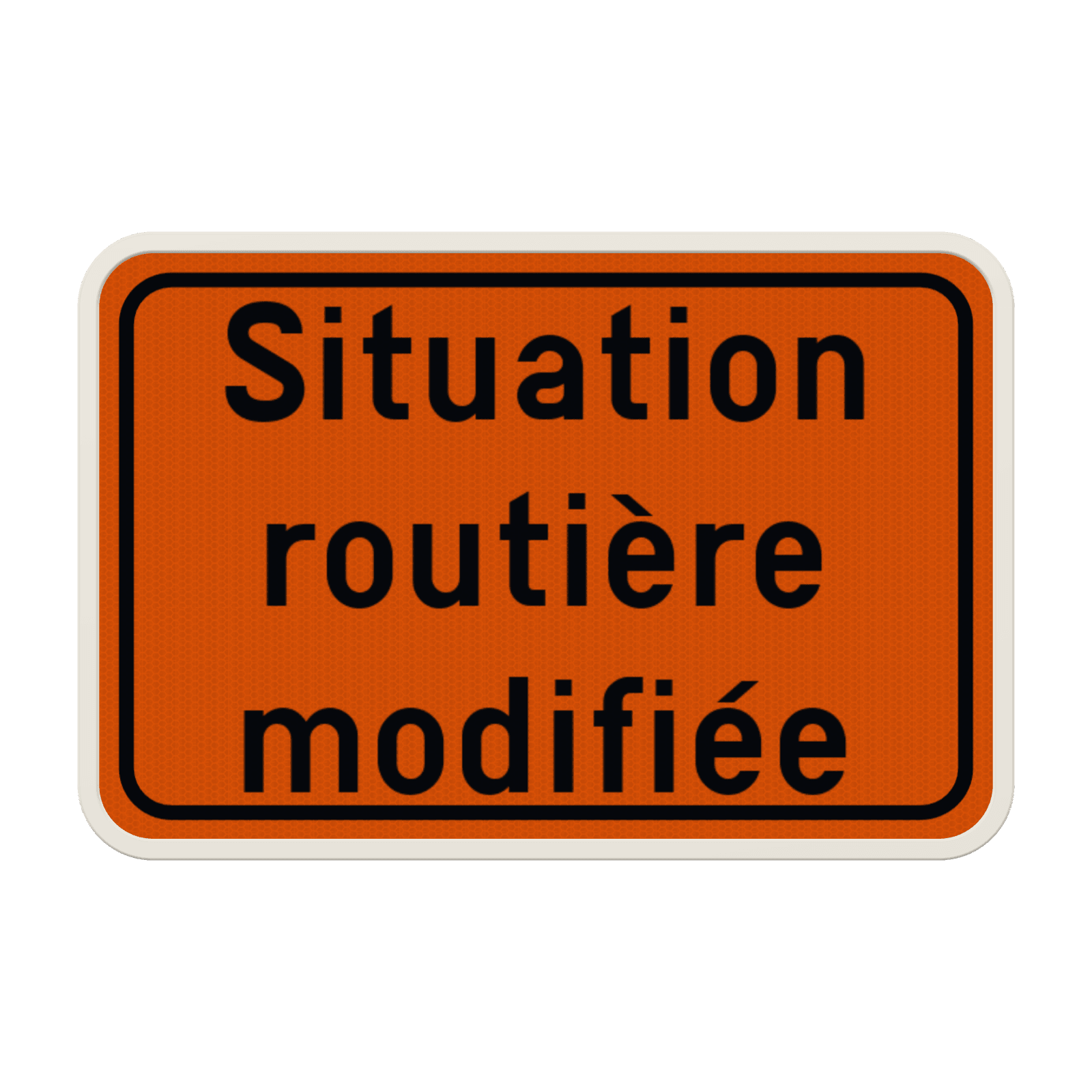 Panneau de Signalisation F39 - Situation Routière Modifiée Personnalisable