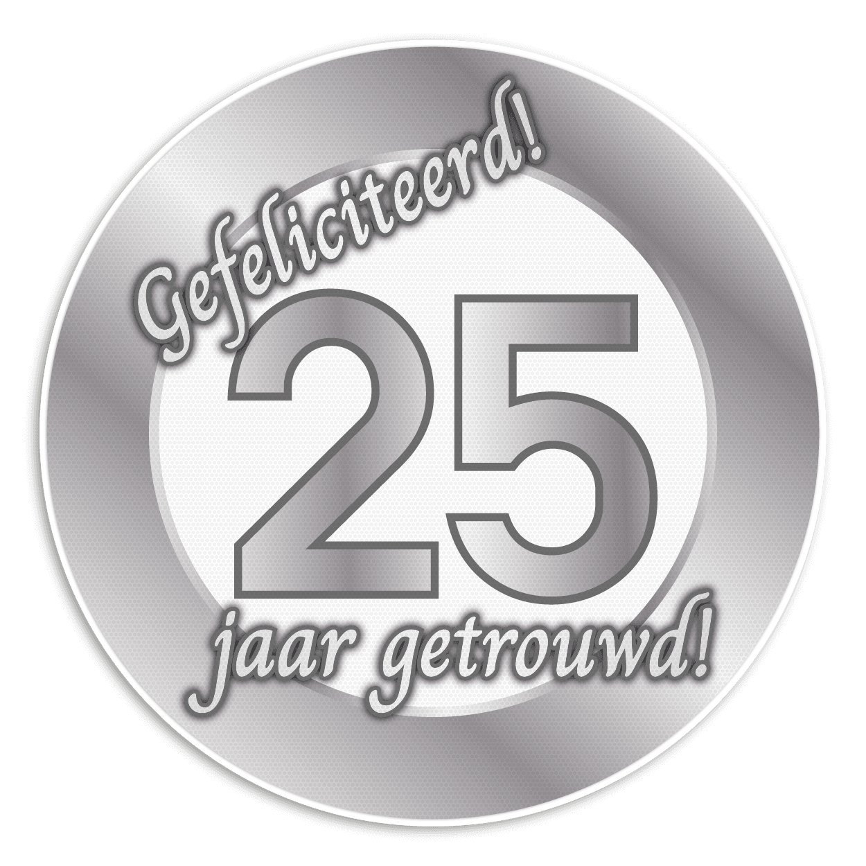 Verkeersbord - Zilveren Huwelijk