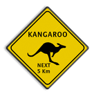 Verkeersbord Australië - KANGAROO