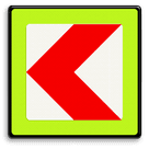 Verkeersbord RVV BB12lf - fluor rand