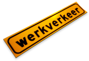 Magneetbord 500x100mm FLUOR Werkverkeer