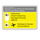 Informatiebord 1200x800mm - Schiphol-stijl