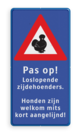 Verkeersbord Zijdehoenders - reflecterend