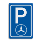 Parkeerbord E08 voor auto merk Mercedes