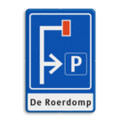 Verkeersbord RVV L09-4r - E04 + 1 regel txt