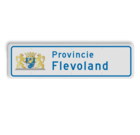 Reflecterende Provinciebord met wapen of logo