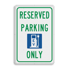 Parkeerbord RESERVED PARKING - EV - ONLY