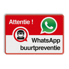 WhatsApp Attentie Buurtpreventie Informatiebord - 002 - L209wa