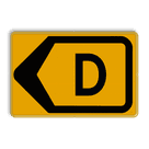 Omleidingsbord - T201l-d - Werk in uitvoering