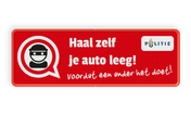 Informatiebord L207d - auto-inbraak - haal zelf je auto leeg!