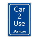 Parkeerbord Car 2 Use met logo