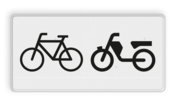 Verkeersbord RVV OB04 - Onderbord - Geldt alleen voor (brom)fietsers