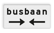 Verkeersbord RVV OB503OB619- Onderbord - Kruising busbaan