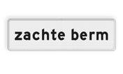 Verkeersbord RVV OB601 - Onderbord - Zachte berm