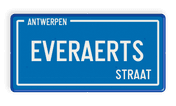 Straatnaambord België 400x200