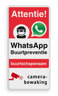 WhatsApp Attentie Buurtpreventie Informatiebord 03 - L209wa-r