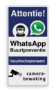 WhatsApp Attentie Buurtpreventie Informatiebord 03 - L209wa-b