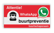 WhatsApp Attentie Buurtpreventie Informatiebord 05t - L209wa