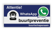 WhatsApp Attentie Buurtpreventie Informatiebord 05t - L209wa