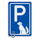 Parkeerbord voor honden met karbijnhaak