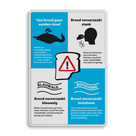 Informatiebord - Van brood gaan eenden dood - Model 02 - Stank