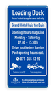 Informatiebord voor Loading Dock met ontwerp naar wens