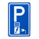 Parkeerbord oplaadpunt met logo Engie voor elektrische voertuigen - RVV E08o