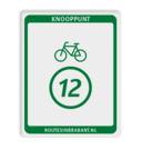 Knooppuntbord Knp Fietsroute DOR 300x380mm