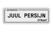 Straatnaambord België 600x200